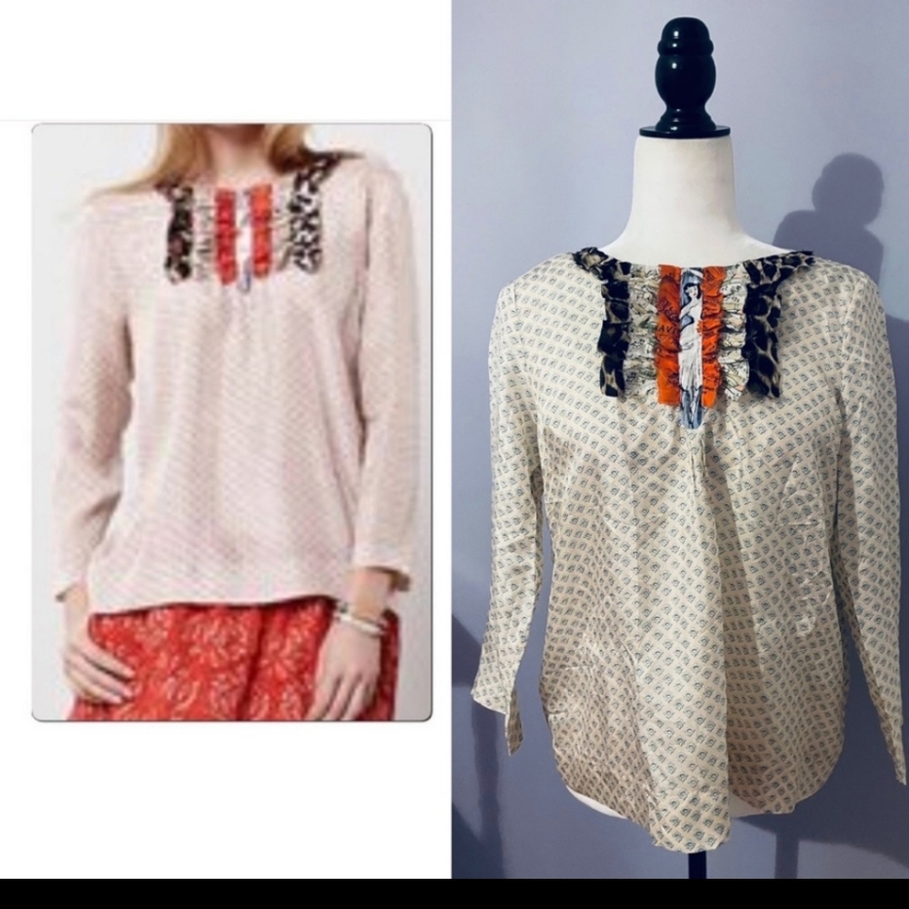 NWOT Silk Anthropologie blouse